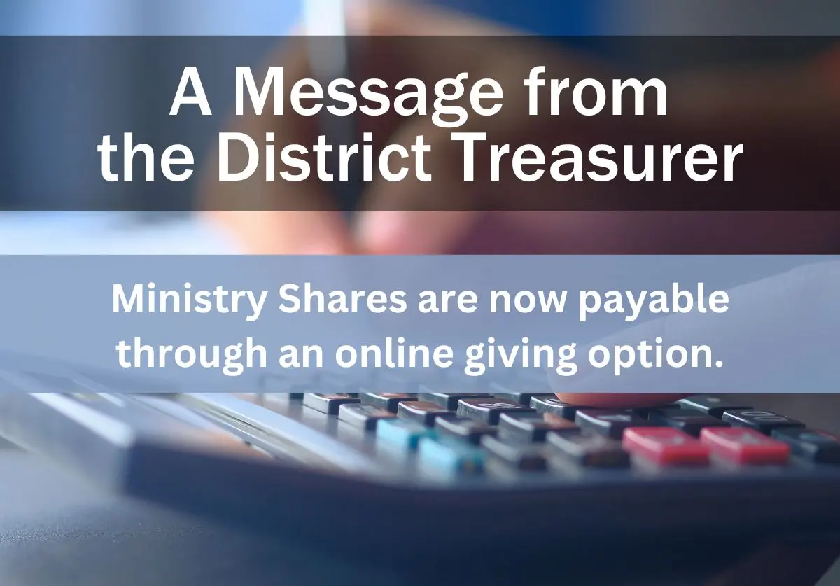 Pay District Ministry Shares Online