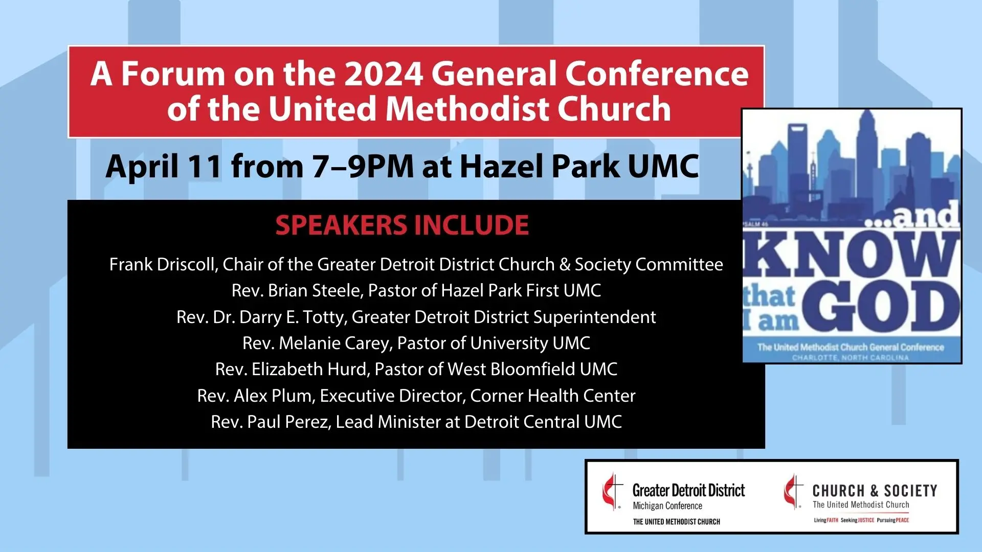 A Forum on the 2024 General Conference of the United Methodist Church