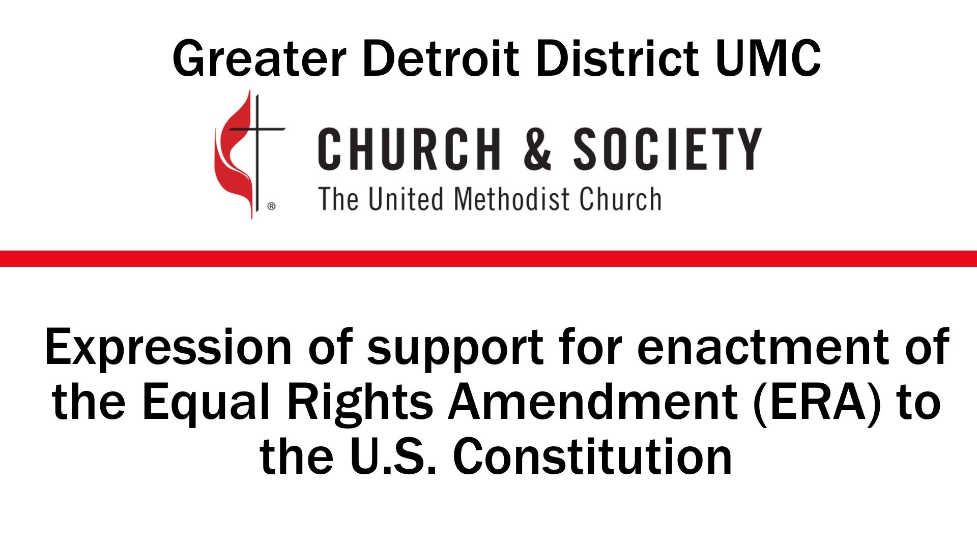 Expression of Support for Enactment of Equal Rights Amendment (ERA)